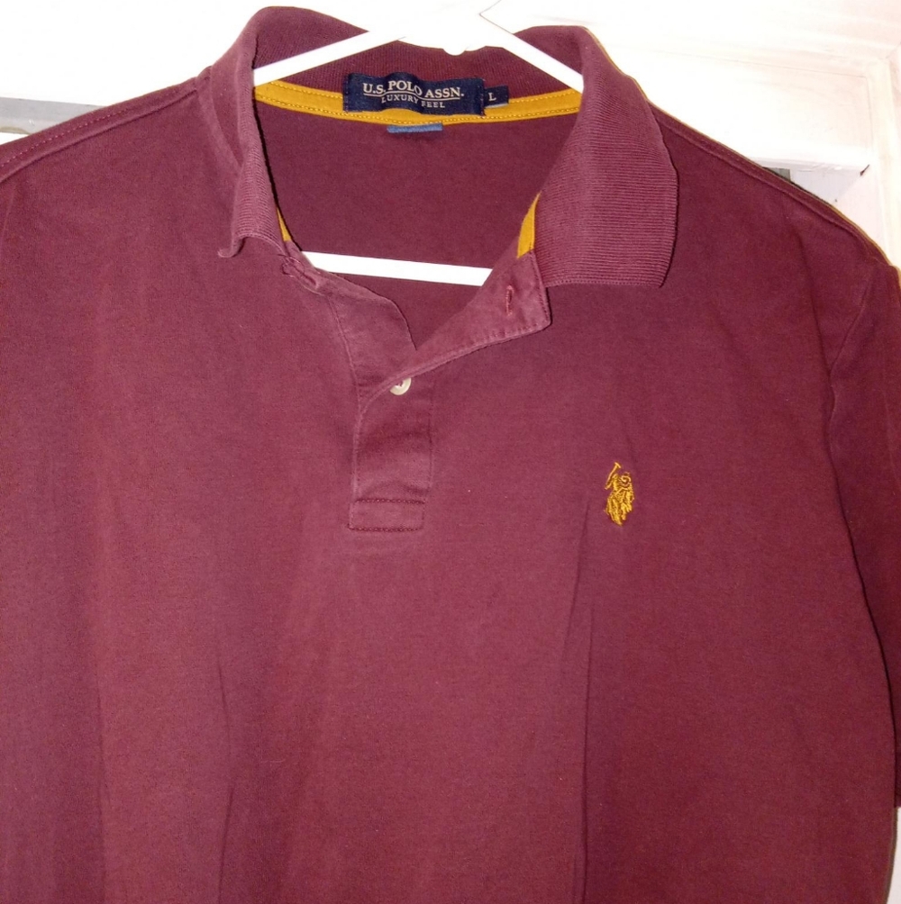 U.S. Polo Assn. Men's Burgundy Polo Shirt